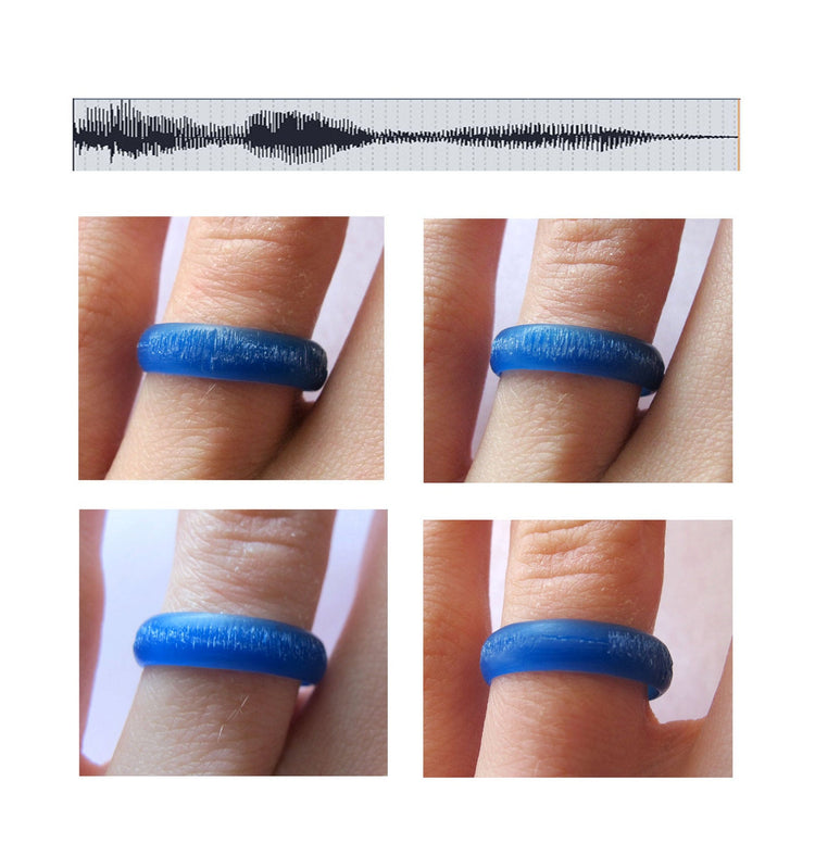 Sounds of Love - Personalized Sound Wave Ring - Nerd Music Ring - Geek - Geekery - Geek Chic - Hand Engraved - Rickson Jewellery