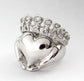 Claddagh Wedding Set - White Gold - Diamond - Engagement Ring and Wedding Band - Bridal Set - Rickson Jewellery 97&98