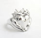 Callie Thorny Claddagh Ring - Celebrity Callie Thorne, Claddagh Ring, Sterling Cladagh Heart ring, Irish Jewelry, Gifts for Her, promise 126