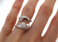 Paw to Paw Alternative Interlocking Diamond Bridal Set, Custom Fox Cat Wolf Pet Lover Geekery Ring, Bespoke Unique Custom Handmade 149 150